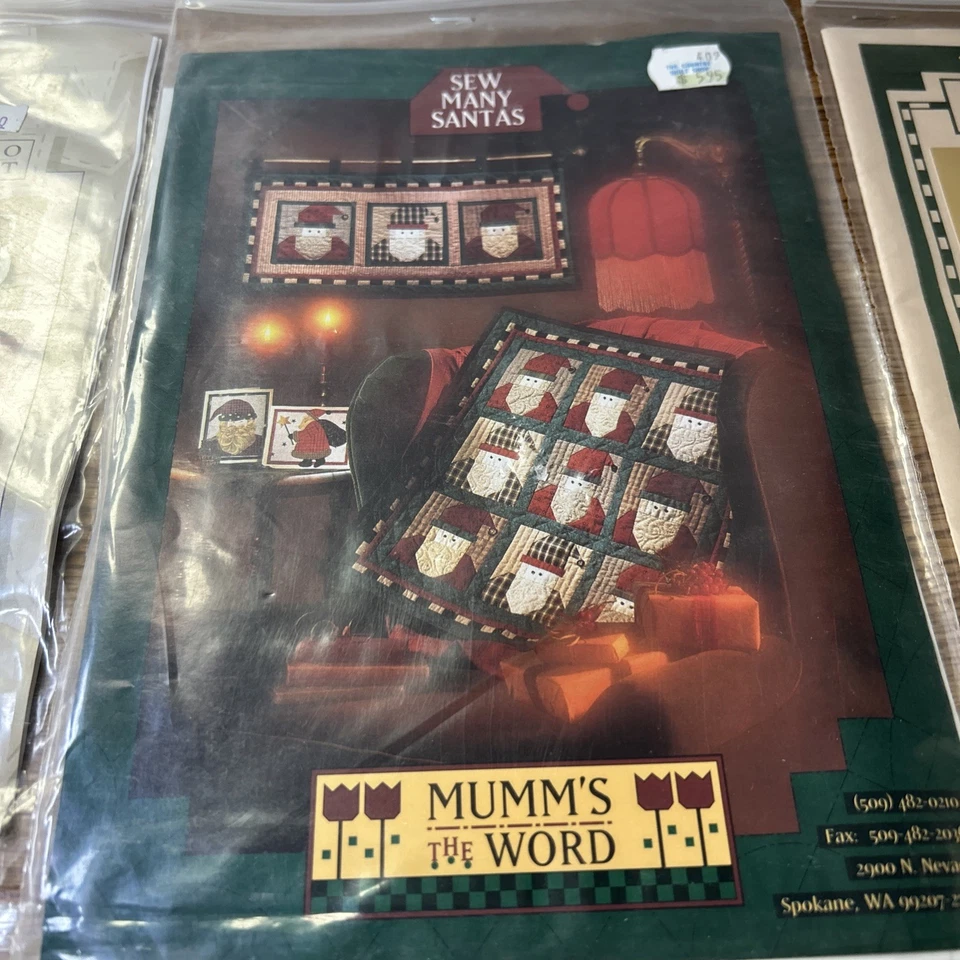 Lot of 5(Five)  Stitch And Sewing Designs Santa Christmas - Image 3 of 4