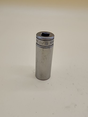 Snap-on Tools SFS221 11/16" SAE Deep Chrome Socket-3/8" Drive USA - Picture 2 of 4