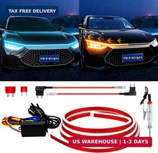 Dynamic Scan Start Up Hood Light Strip Sequential Flowing Turn Signal Lights Fle