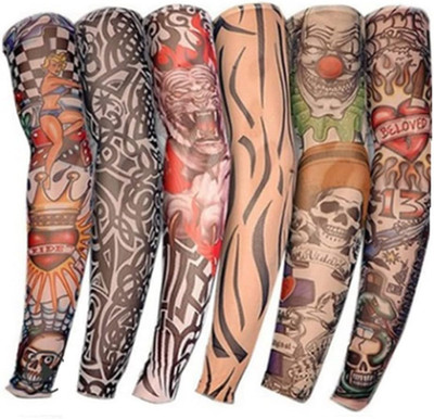 Tattoo Ärmel, 6 Stück Unisex Tattoo Ärmel Tattoo Armstrumpf Tatoo Armstrümpfe Ny
