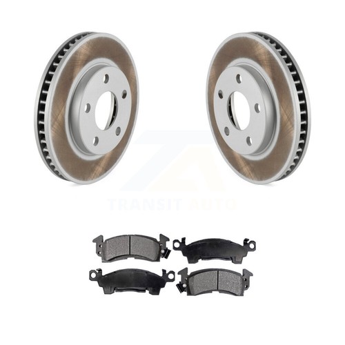 Coated Brake Rotor & Semi-Metallic Pad Front Kit For Cadillac Commercial Chassis - Picture 7 of 11