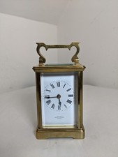 Mappin & Webb Brass Carriage Clock with Key in Good Running Order Richard & Co