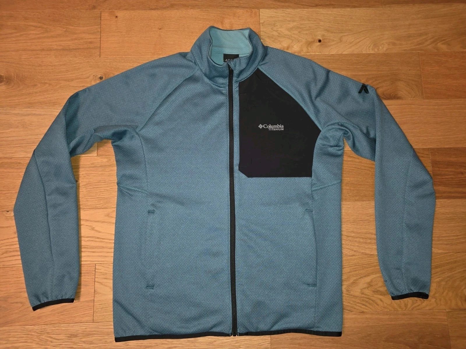 Columbia Titanium Men's M Triple Canyon Grid Fleece II Full-Zip Jacket Green