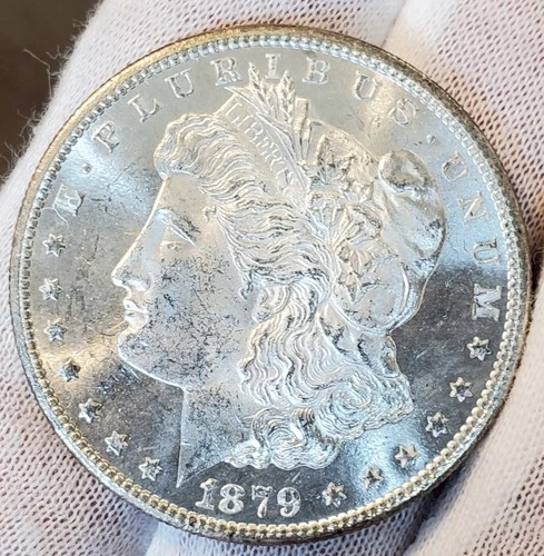 * 1879 S * BU MS++ SPARKLING WHITE BEAUTY!! PQ MORGAN SILVER DOLLAR #C15