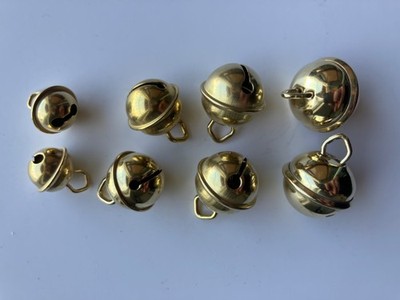 8 Schellen Glöckchen Testset  11, 15, 17, 19 mm hohe Qualität (Made in Germany)