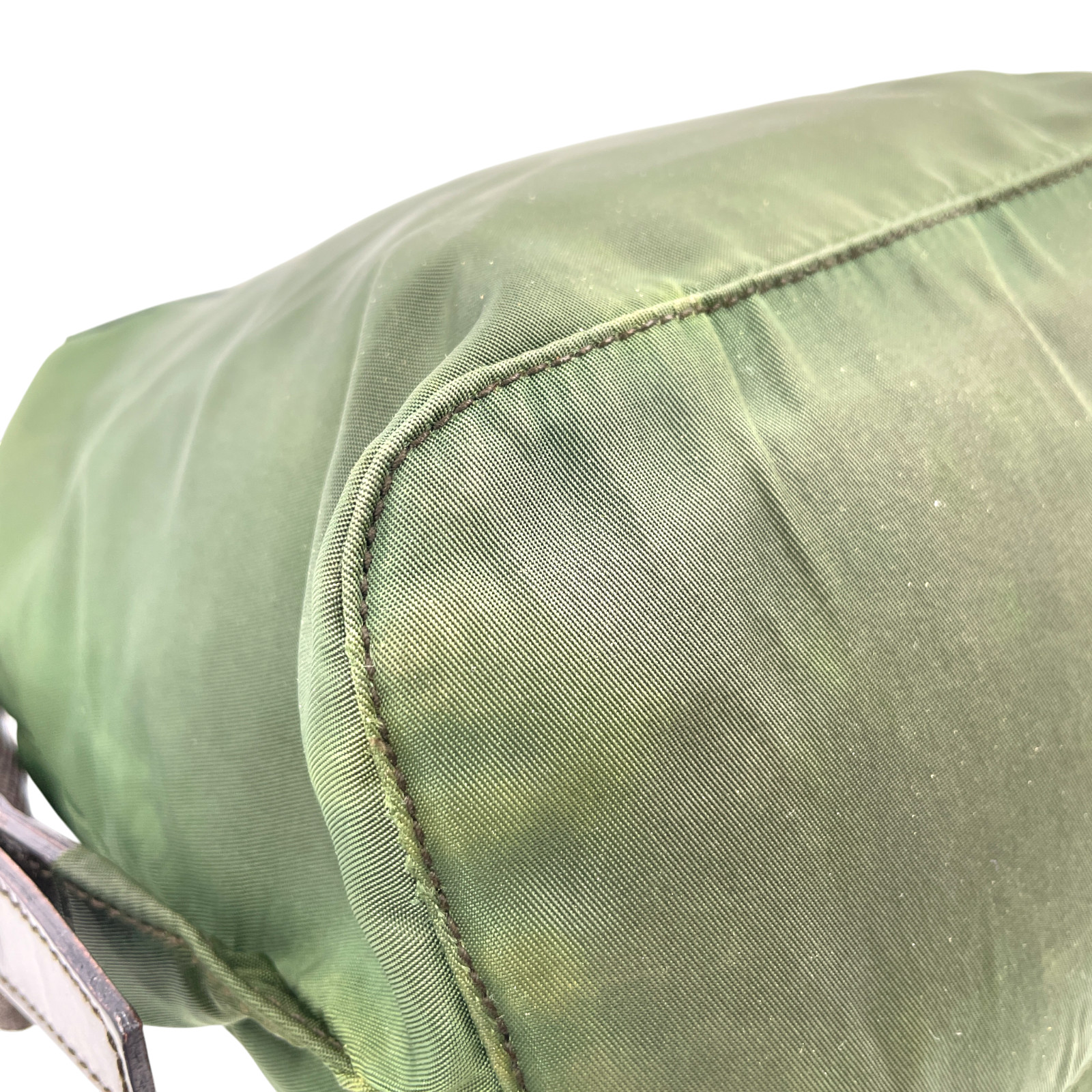 Auth PRADA Green Nylon Ladies Backpack W/Guarantee Card & Dust Bag KB704 thumbnail 12