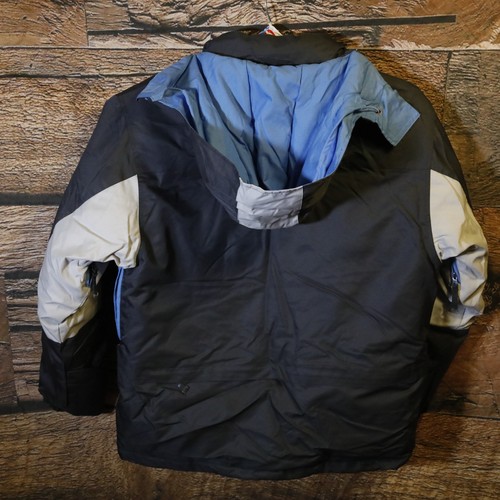 Giacca Starter Vintage Uomo M 38/40 Cappotto Blu Grigio Bianco Fodera Tampone - Foto 6 di 12