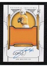 2024 Panini National Treasures Collegiate 50/99 Joe Milton III Rookie Auto RC