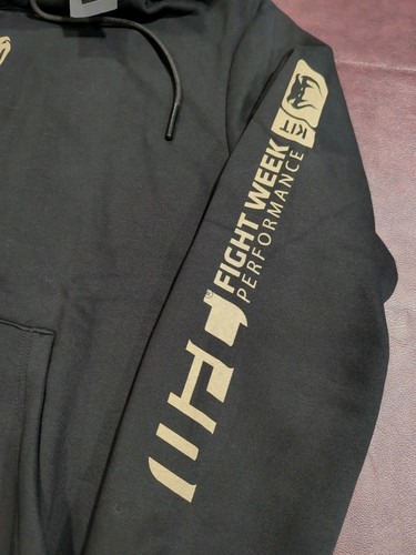 UFC Venum Authentic Fight Week Adrenaline Pullover Hoodie Black Men's XL *NEW - Picture 3 of 10