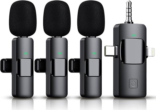 Omnidirectional Wireless Lavalier Mic with Smart Noise Reduction for Creators - Foto 3 di 9