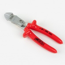 NWS 8" Heavy Duty Lever Side Cutter FantasticoPlus 1000V - Matte Chromium - Plas