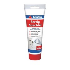 baufan Fertig-Spachtel 400g gebrauchsfertige, faserverstärkte Spachtelmasse weiß