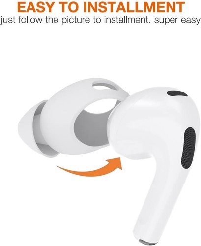Embouts d'oreilles pour AirPods 3ème génération embouts d'oreille poignée écouteurs housse oreillettes blanc - Photo 3/6