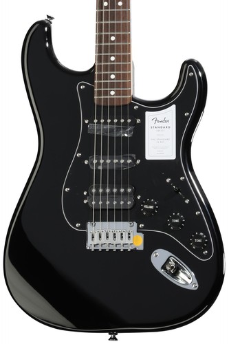 Fender Standard Stratocaster HSS Electric Guitar - Black - Picture 1 of 7