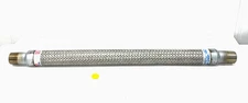 FLEX HOSES STAINLESS STEEL BRAIDED HOSE 1" END HOSE DIA. 24" LENGTH