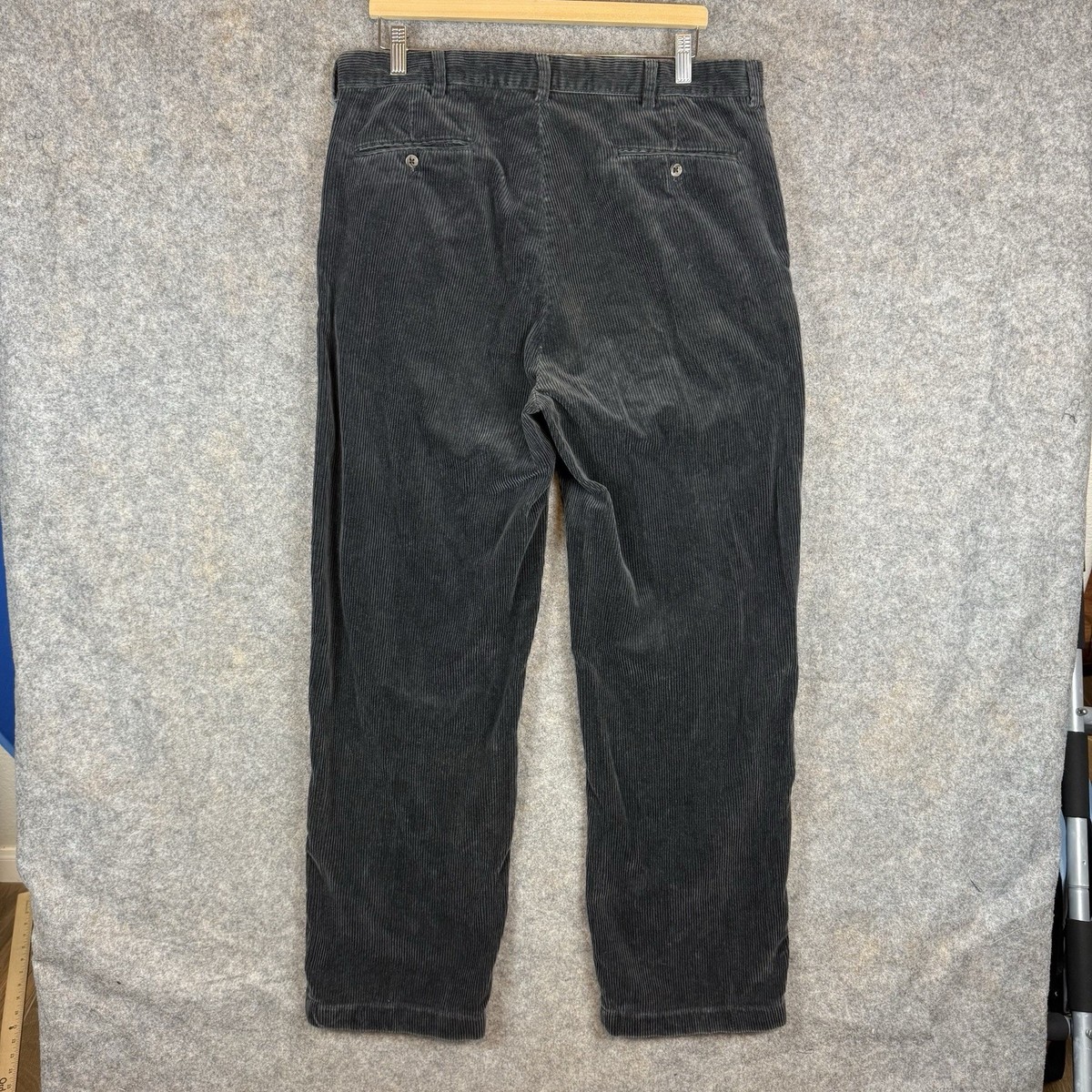 パンツ POLO RALPH LAUREN 90s ANDREW PANTS BLACK Vintage Polo Ralph Lauren Corduroy Pants Mens 35x32 Black