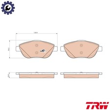 BRAKE PAD SET DISC BRAKE GDB1926 FOR PEUGEOT 2008/SUV CITROEN C3/AIRCROSS/II DS3