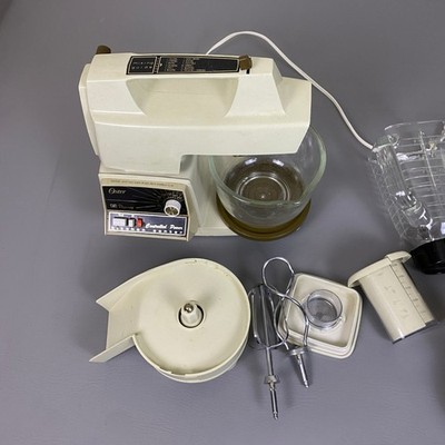 Oster Regency Kitchen Center Vintage 12 Speed Mixer Blender Food Processor Lot