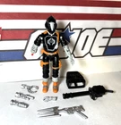 GI Joe COBRA BATS ORANGE TRIM Black Major Custom *100% COMPLETE, Brand New!* BAT