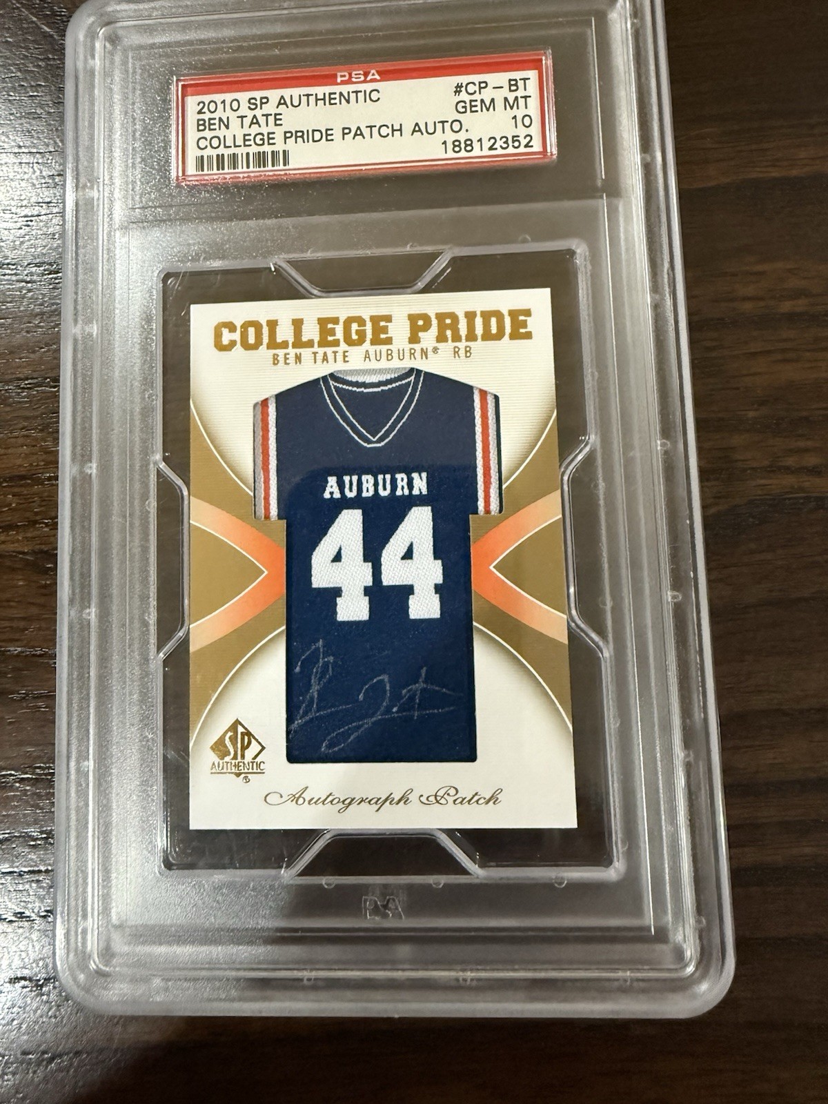 Ben Tate SP Authentic College Pride Patch Autograph #CPBT Base