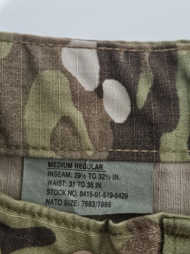 Tru-Spec Cargo Combat Pants Multicam Camo OCP Medium Regular Military Trousers - Picture 5 of 14
