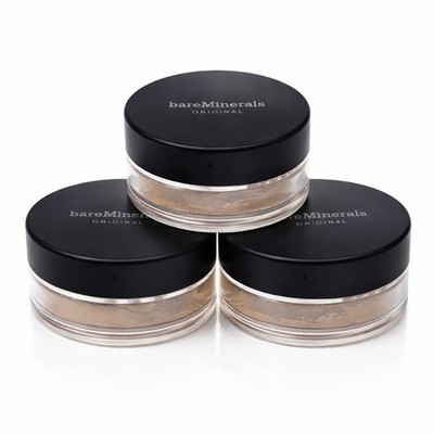 3 X Lot bareMinerals Original SPF 15 Foundation MEDIUM C25 XL 8g ~ NEW/SEALED