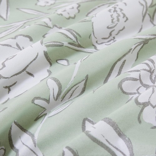 Soft Microfiber Duvet Cover Set with 2 Pillow Shams, Floral Print Pattern Des... - Picture 6 of 6