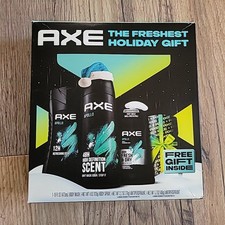AXE Apollo Body Wash, Body Spray, Full  Mini Antiperspirant 4 Piece Gift Set