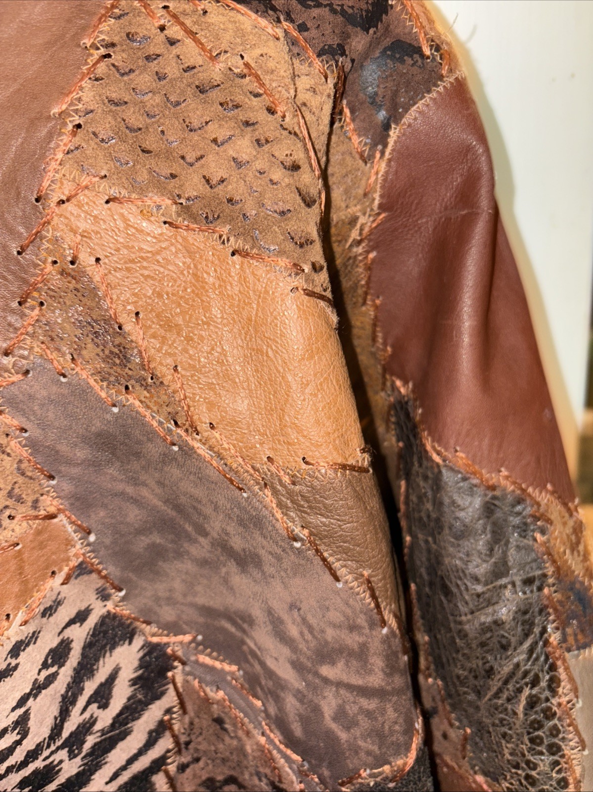 Vintage Cyrous Patchwork Boho Western Hippie US 1… - image 4