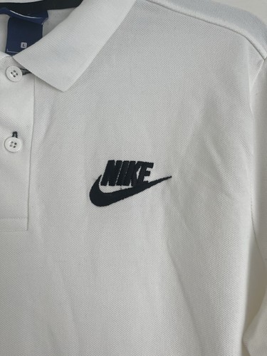 Nike Club Sportswear Herren Poloshirt weiß Größe L - Bild 3 von 10