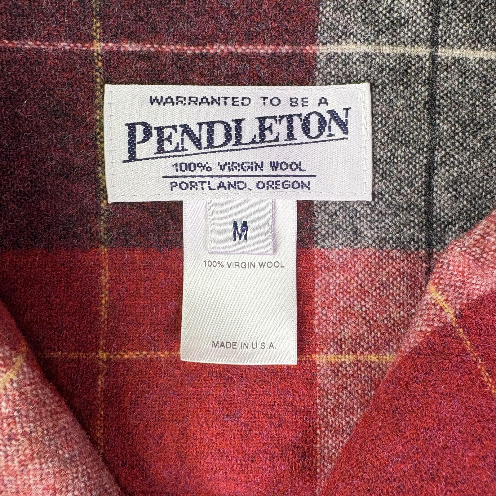Pendleton Heritage Jacket Women’s Medium Red Plai… - image 3