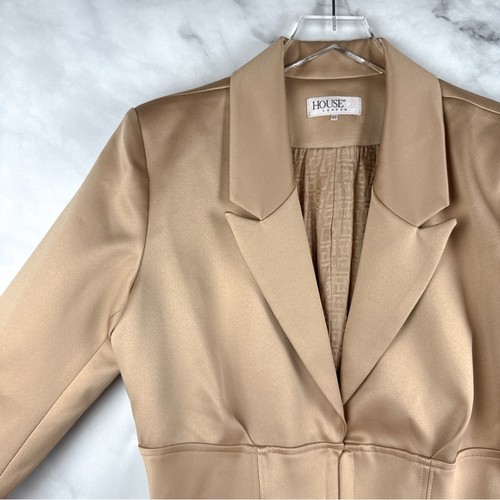 House of CB Allonia Corset Blazer Jacket Long Sleeved Dress Sexy Retro Glam L+ - Picture 4 of 11