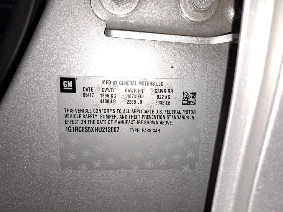 Manija de puerta trasera exterior 2017 Volt Sku#4255411 Foto 3 de 4