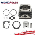 For EZGO 2 Cycle Gas Golf Cart 76-88 Engine Rebuild Kit Cylinder & Piston