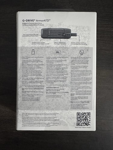 SanDisk Professional 5TB G-DRIVE ArmorATD USB-C Portable HDD-SDPH81G-005T-GBA1D - Picture 2 of 5