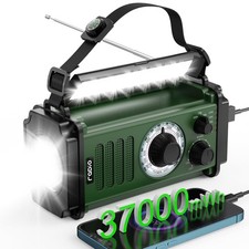 Emergency Radio, Solar Radio, Hand Crank Radio, NOAA AM FM Weather, 10000mAh