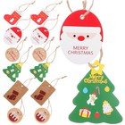 60pcs Weihnachtspapierhänge -Tags Seile Dekorative Geschenkkarten Tags Tags