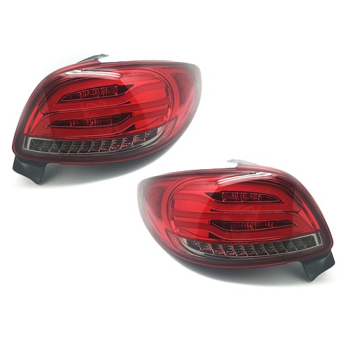 2x LED Taillights Rear Lamp For 1998-2010 PEUGEOT 206 LED Tail Lamps Dark Red US - Picture 7 of 8