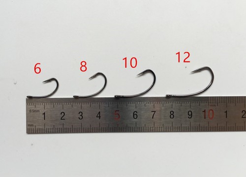 50PCS/BOX High Carbon Steel Carp Fishing Hook with Hole Barb and Barbless - Picture 4 of 9