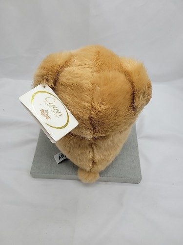 Vintage Russ Cares Soft Pets PUDGY Brown Bear 10" Stuffed Animal With Tags - Picture 12 of 16