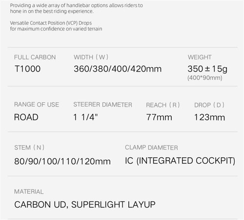 Gravel Full Carbon Handlebar Integrated 31.8mm Internal Cable Road Handlebar - Picture 3 of 12
