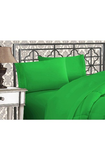 Elegant Comfort 4-Piece 1500 Thread Count Egyptian Quality Sheet Set Queen Size - Bild 1 von 4