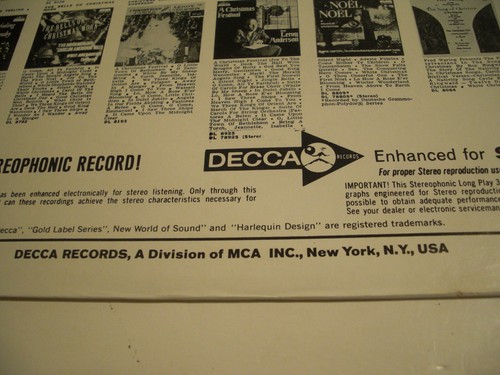 Bing Crosby Merry Christmas 1967 “Enhanced for STEREO” LP Record Decca DL-78128 - Picture 13 of 14