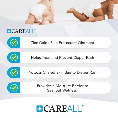 Zinc Oxide 20% Skin Protectant Barrier Ointment 2 Oz (3 Pack), Relieves, Treats - Picture 2 of 7