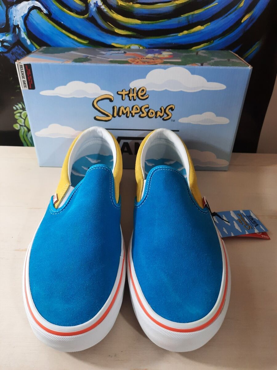 Bart simpson slip on vans best sale
