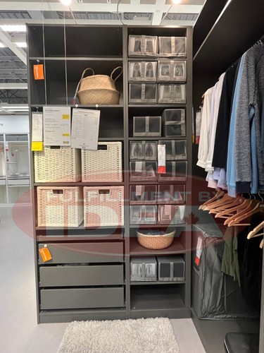 New IKEA KOMPLEMENT Dark Gray Shoe Shelf 39 3/8x13 3/4 " (100x35 cm) 902.572.51 - Bild 6 von 6