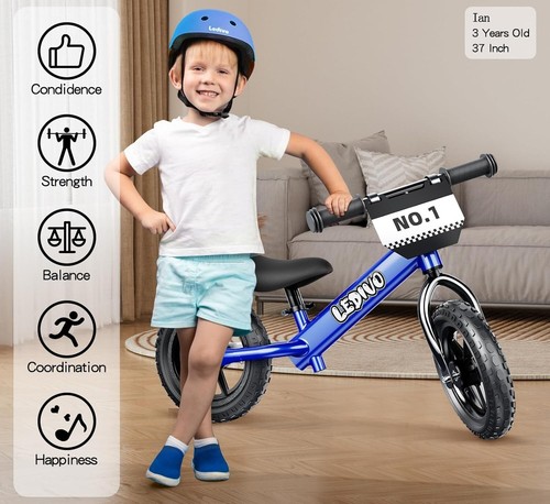 Balance Bike for Toddlers - 12 Inch, Lightweight & Customizable for Ages 2 to 5 - Picture 4 of 9