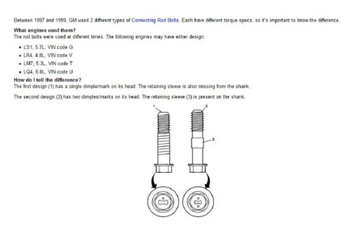 LS Replacement Main Cap Bolt and Rod Bolts 2000-15 GM LS1 LS2 LS6 LS7 LS9 - Picture 6 of 7