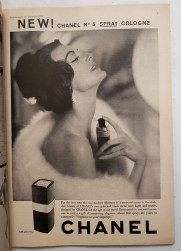 Mademoiselle Magazine December 1958 Special Japanese Issue~ Fashion Ads - Picture 4 of 9