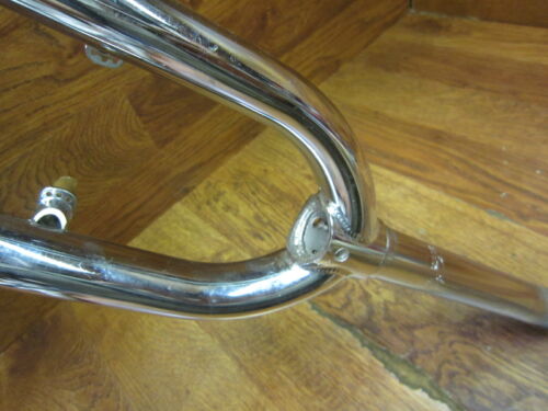 NOS 1 1/8" x 9 1/4" THREADED 26" CANTILEVER BRAKE RIGID STEEL FORK - CHROME - Picture 4 of 6